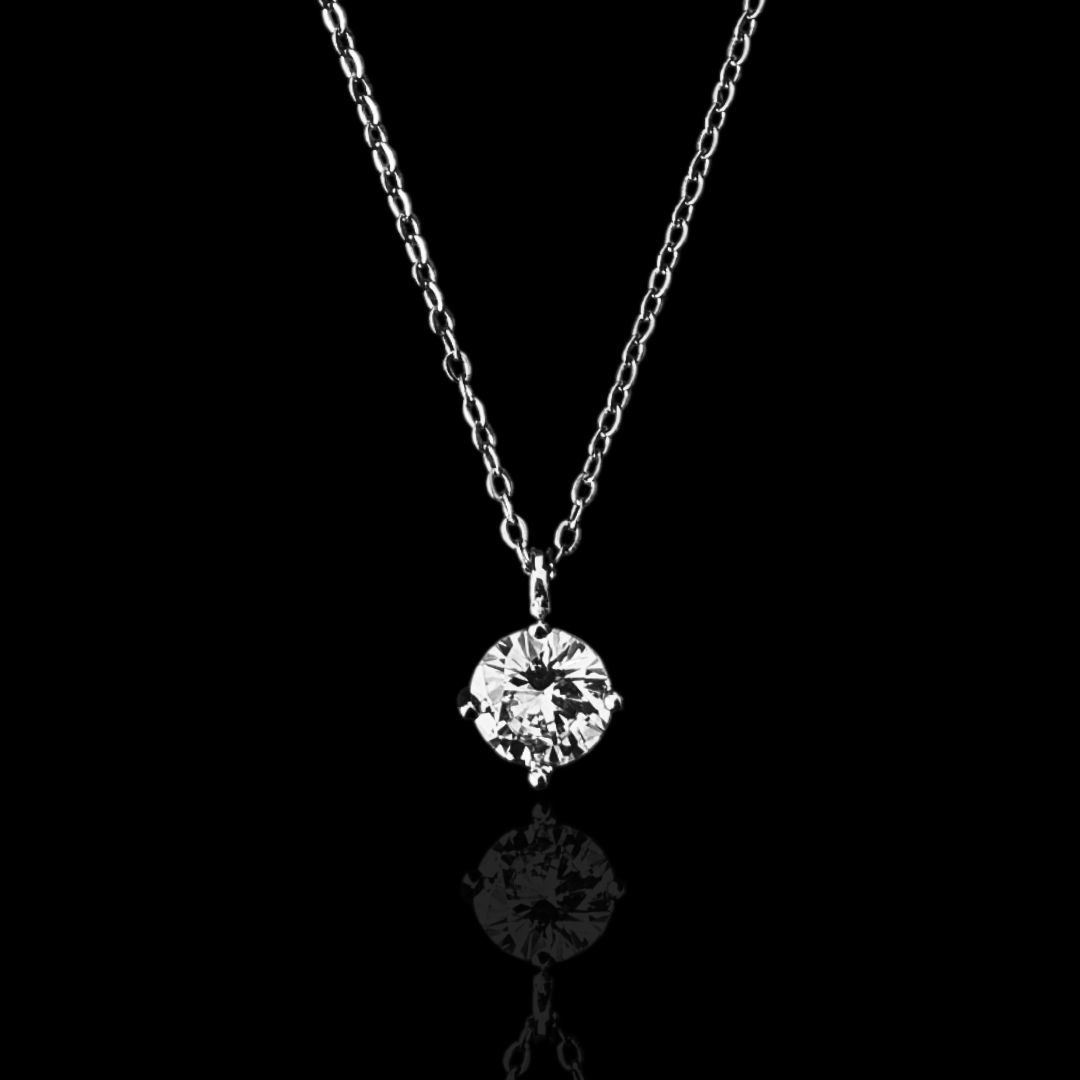 The Diamond Ice Pendant - Silver