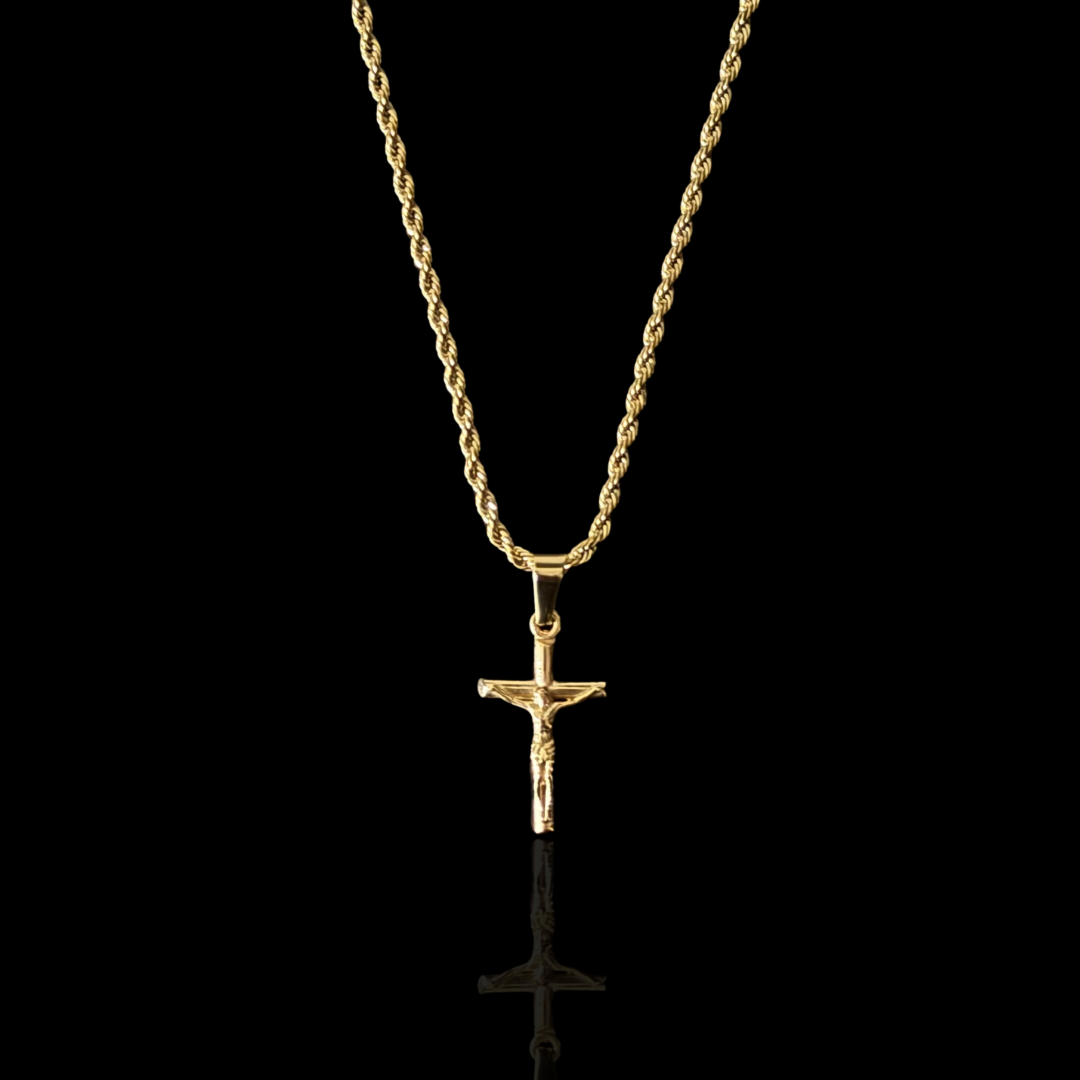 Crucifix Pendant - Gold