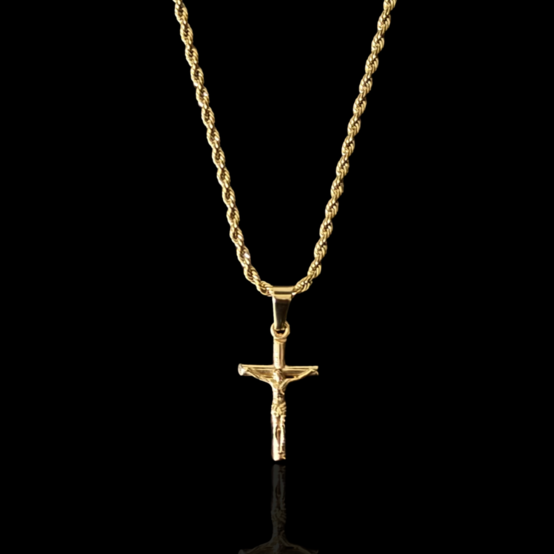 Crucifix Pendant - Gold