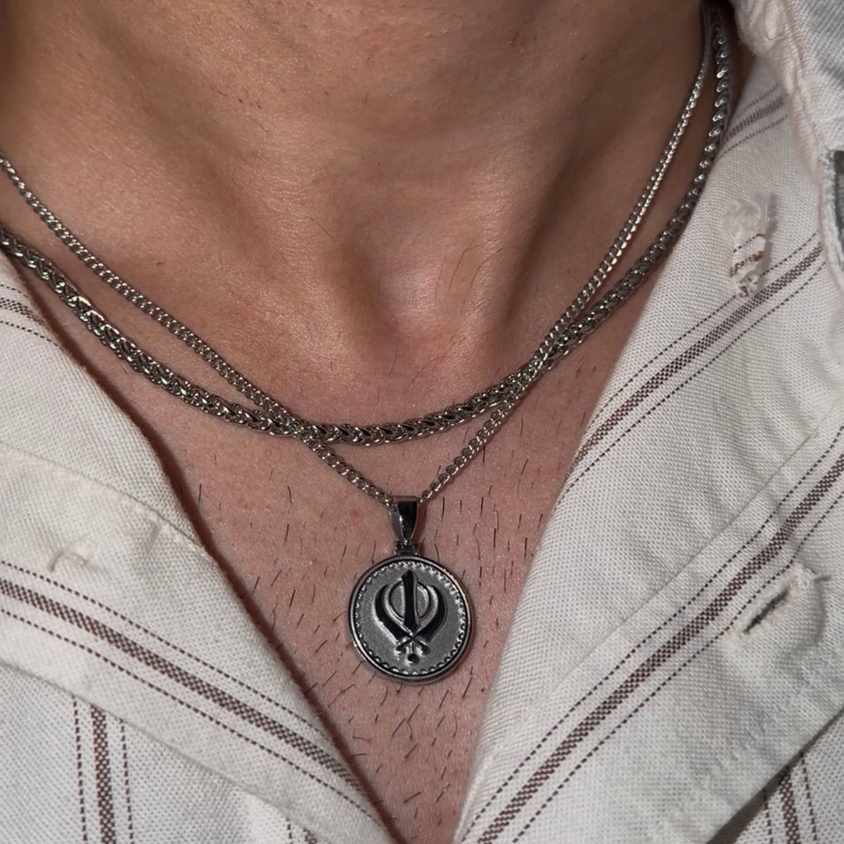 Legacy of the Khalsa, Sikh Khanda Pendant - Silver