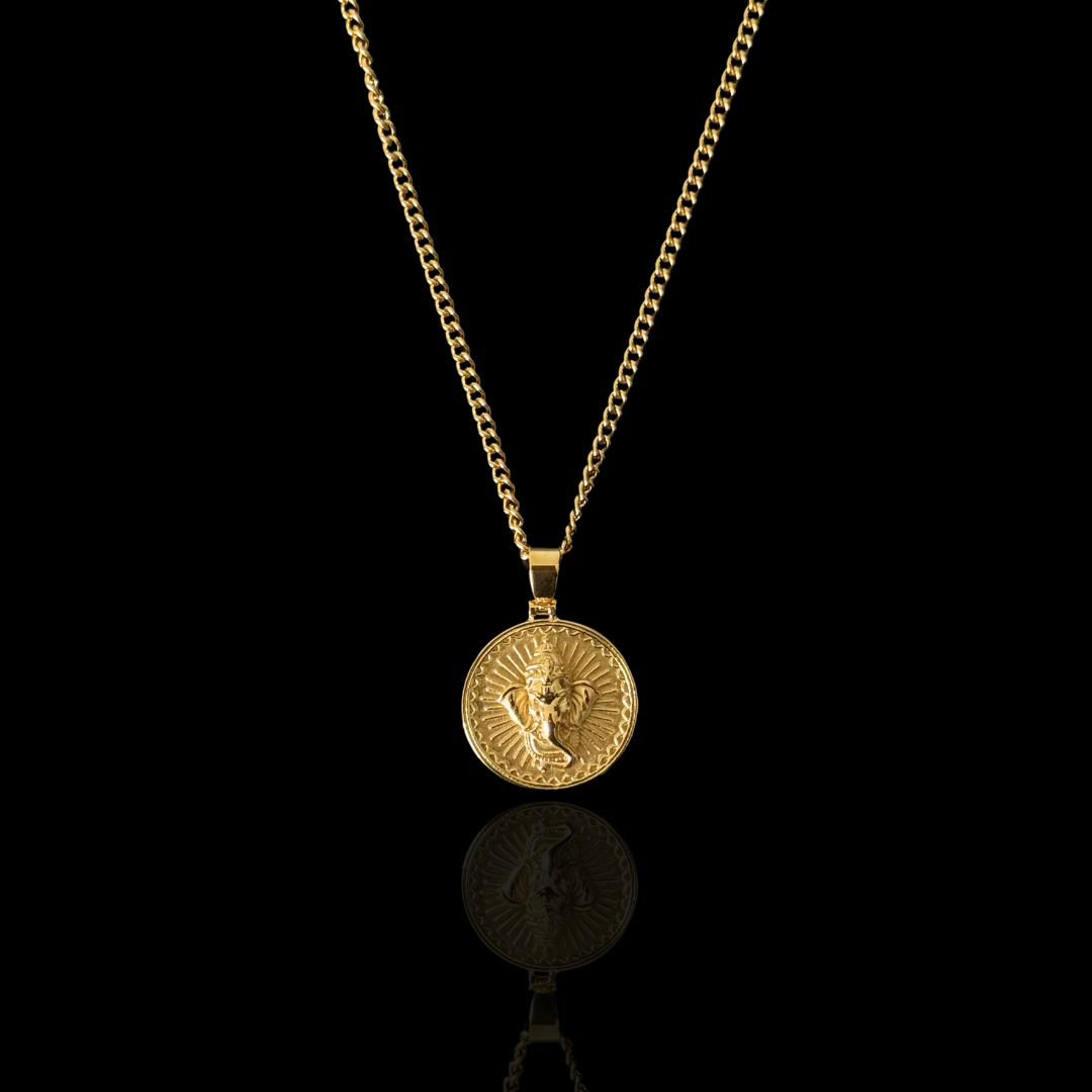 Remover of Obstacles, Ganesh Pendent - Gold