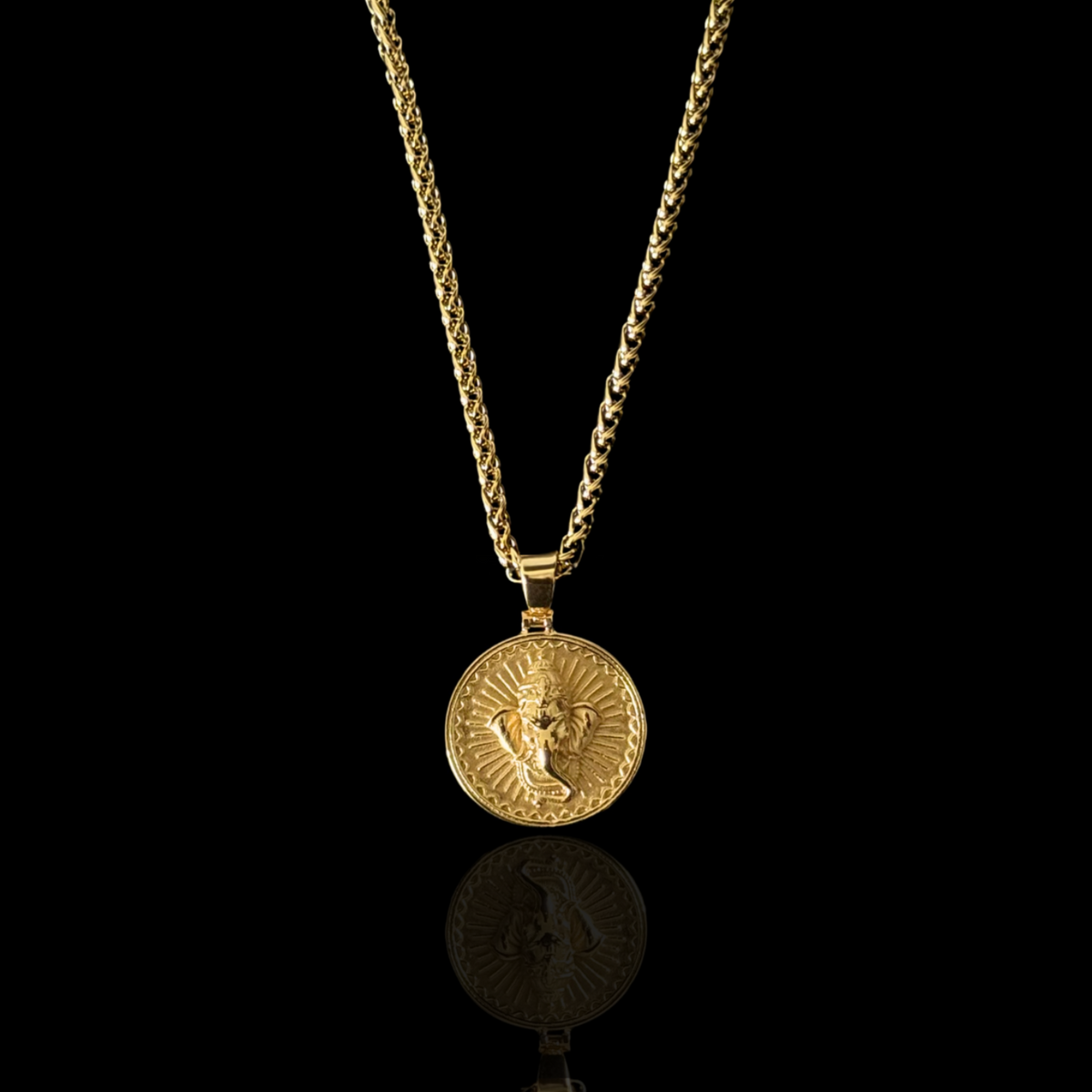 Remover of Obstacles, Ganesh Pendant - Gold