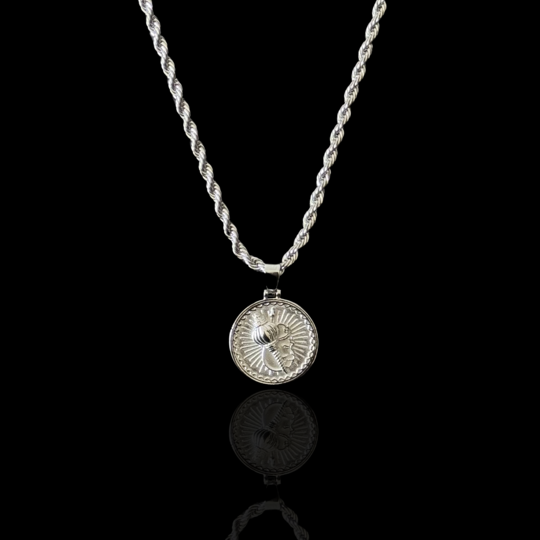 Hanuman Gada Pendant - Silver