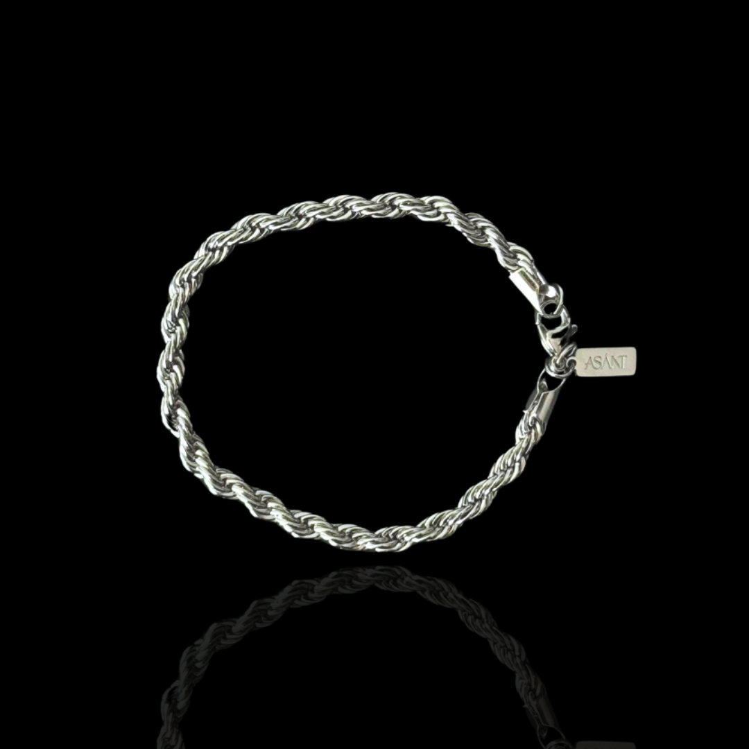 Signature Rope Bracelet - Silver