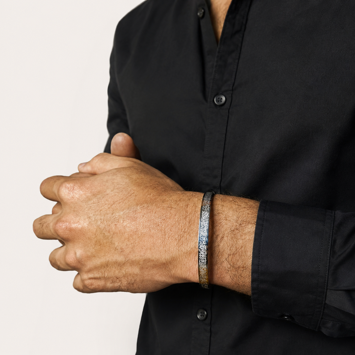 Ayatul Kursi Cuff Bracelet – Silver