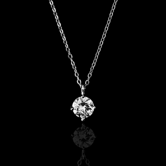 The Diamond Ice Pendant - Silver