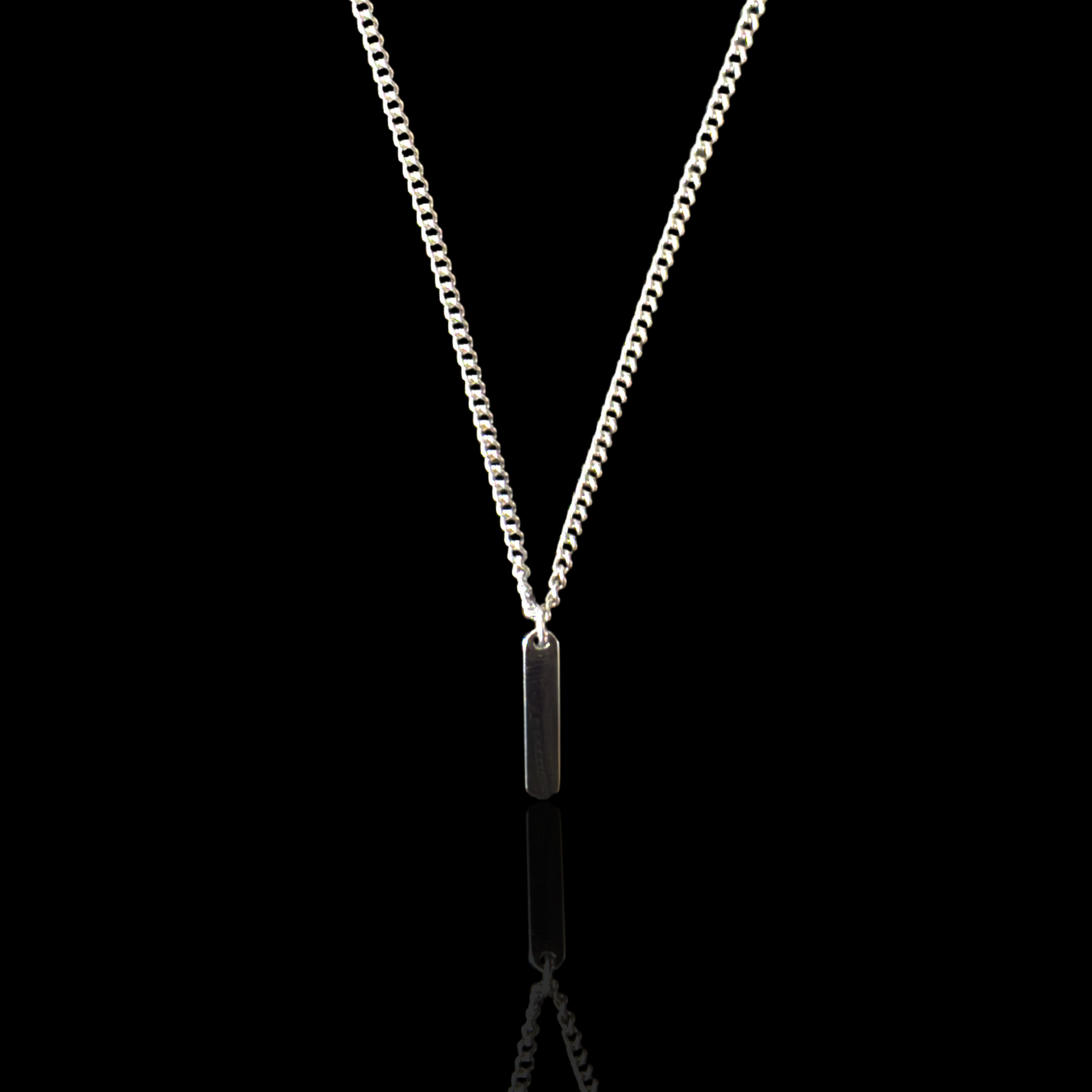 Minimal Bar Pendant Silver – ASÁNT LONDON