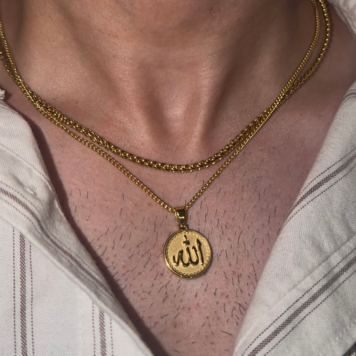 The Sacred Name, Allah Arabic Pendant - Gold [NEW]