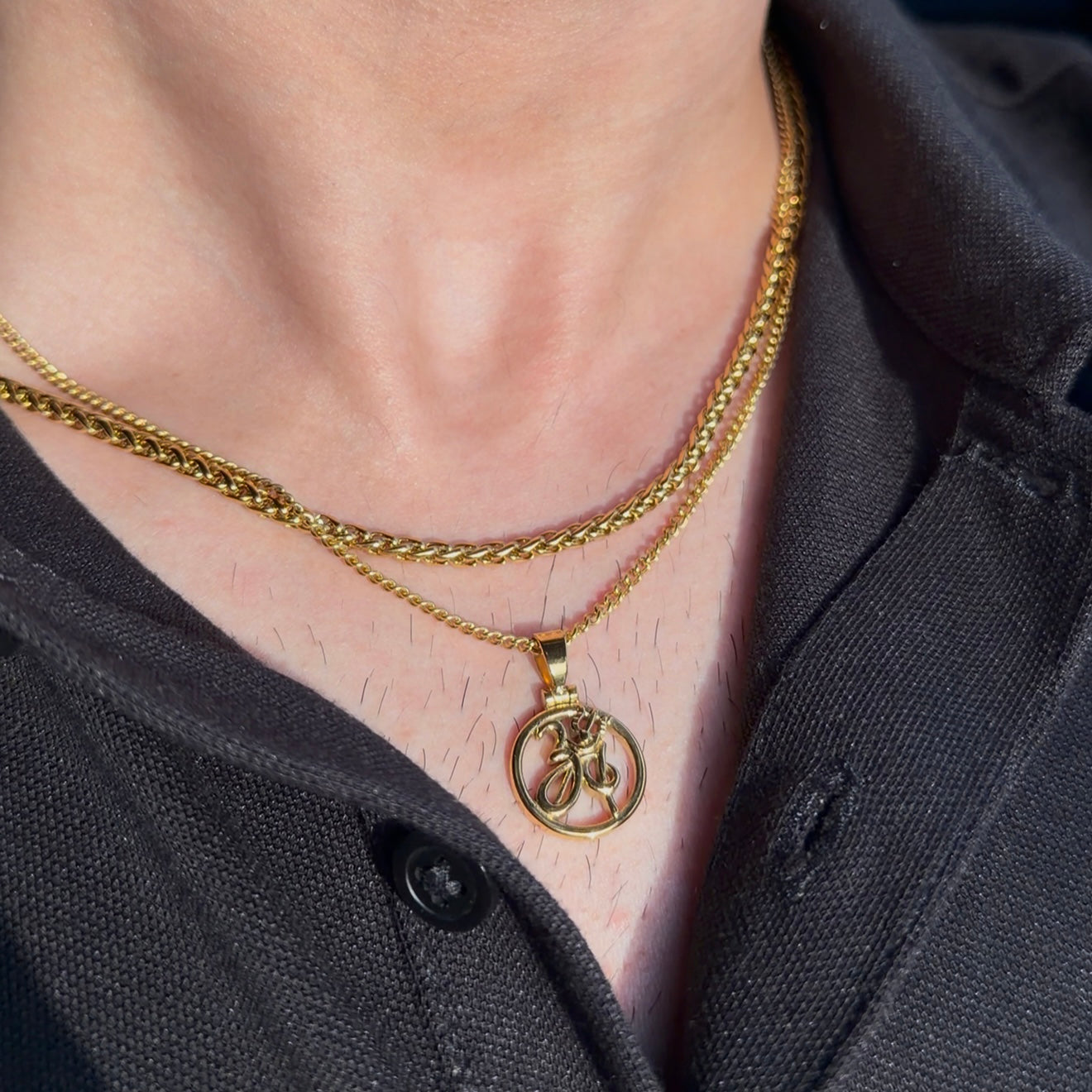 Om x Trishul Fusion Pendant & Layering Chain Set