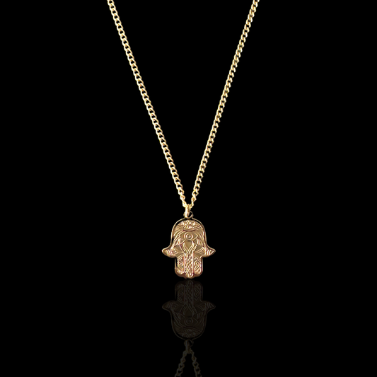 Hamsa Protection Pendant - Gold