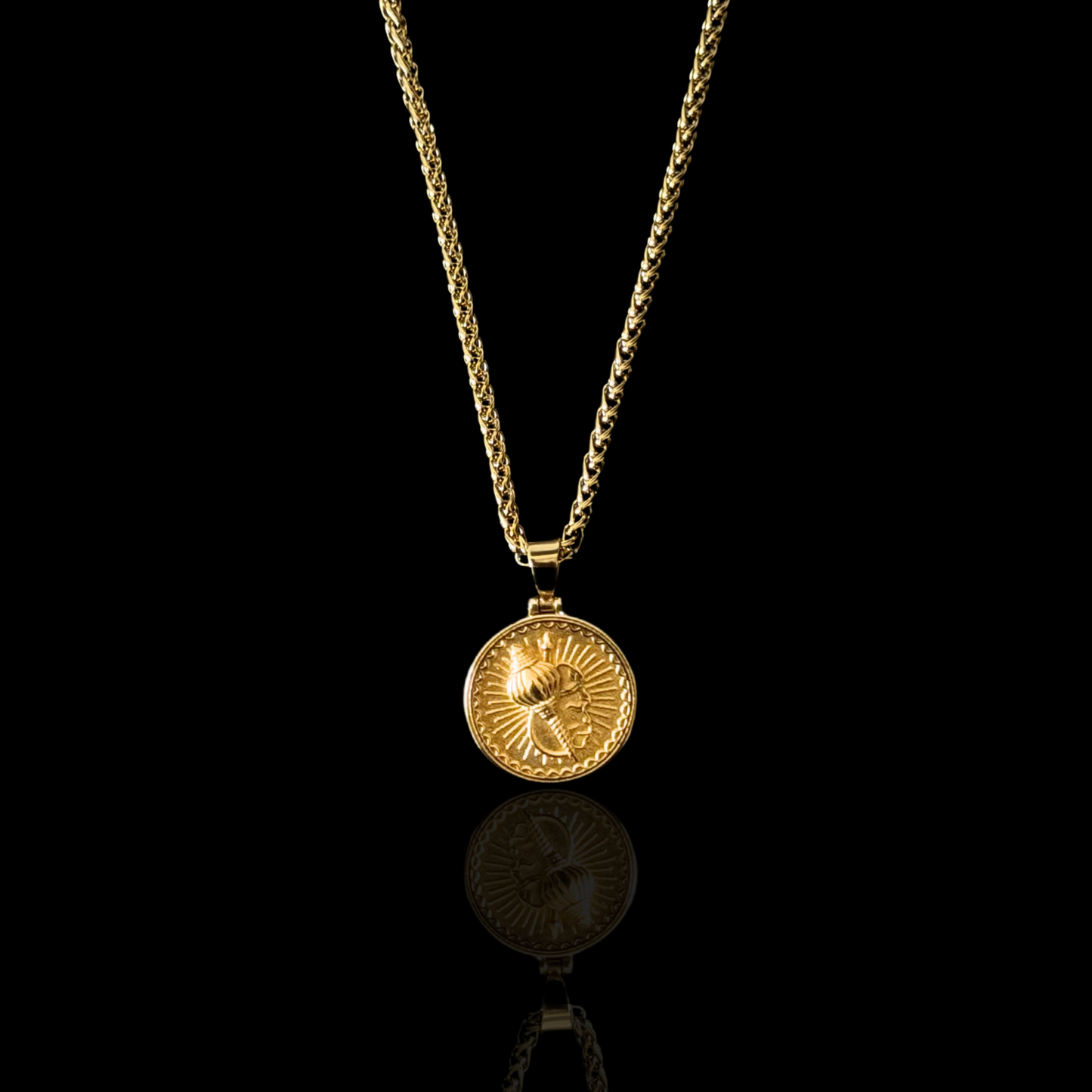 Hanuman Gada Pendant - Gold