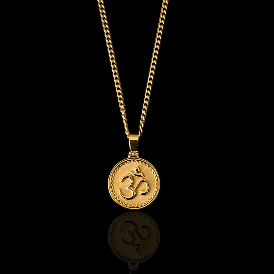 The Eternal Symbol, Hindu Om Pendant - Gold [NEW]