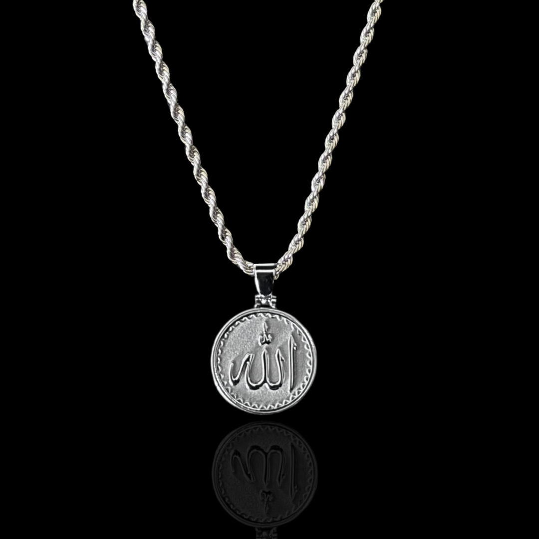 The Sacred Name, Allah Arabic Pendant - Silver [NEW]