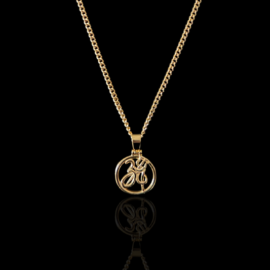 Om x Trishul Fusion Pendant - Gold [NEW]