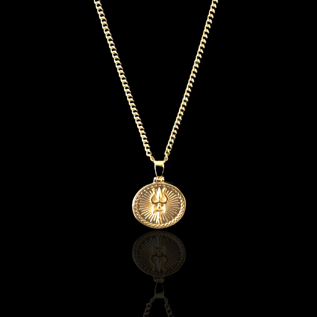 Shiv Trishul: Legacy Edition Pendant - Gold
