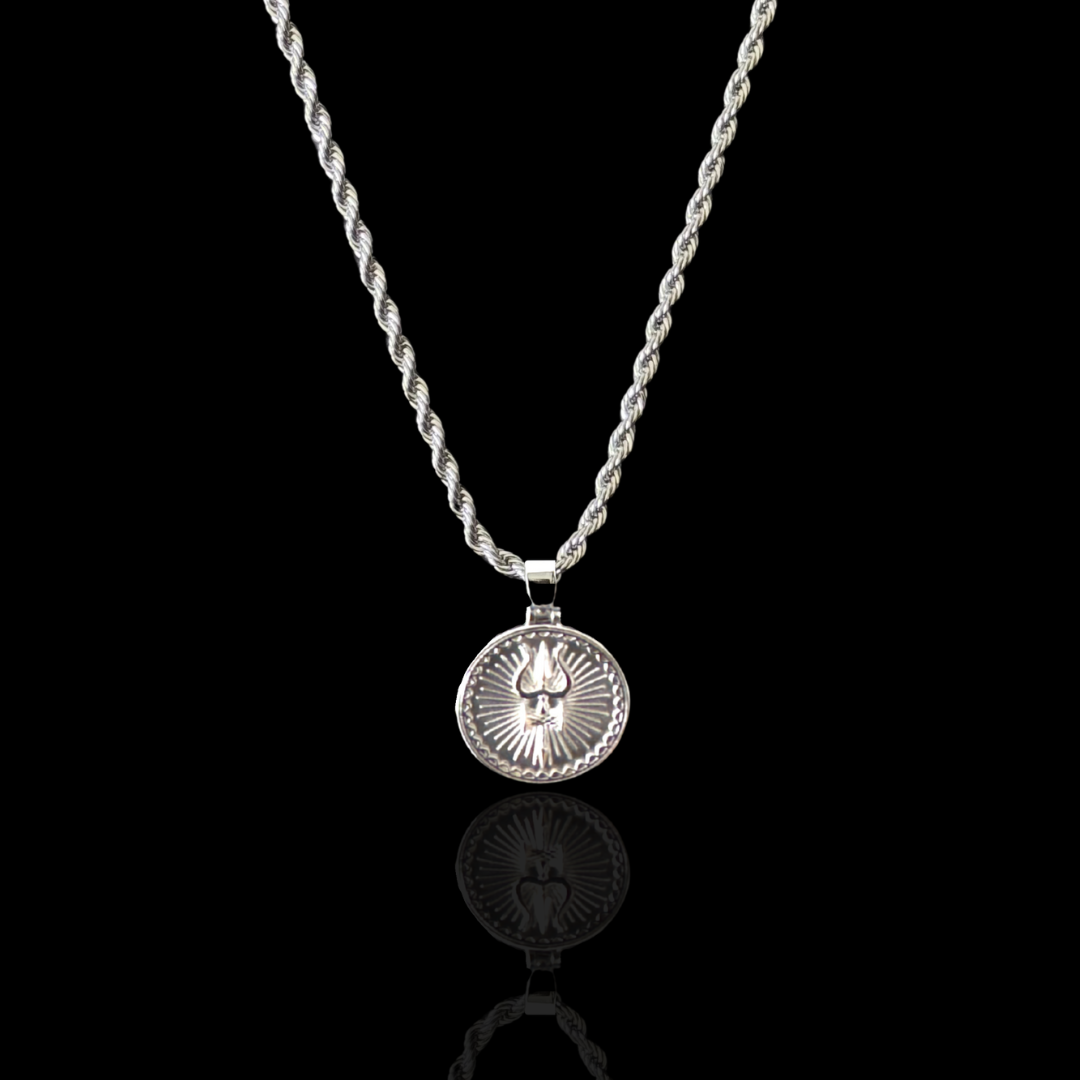 Shiv Trishul: Legacy Edition Pendant - Silver