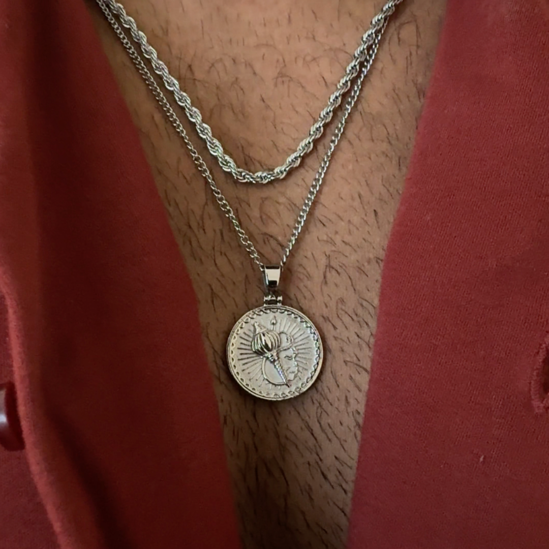 Hanuman Gada Pendant & Layering Chain Set